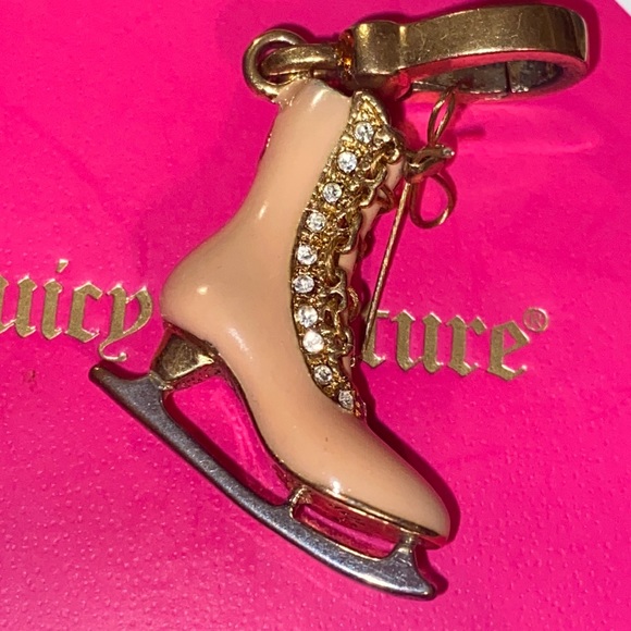 JUICY COUTURE PINK ICE SKATE CHARM